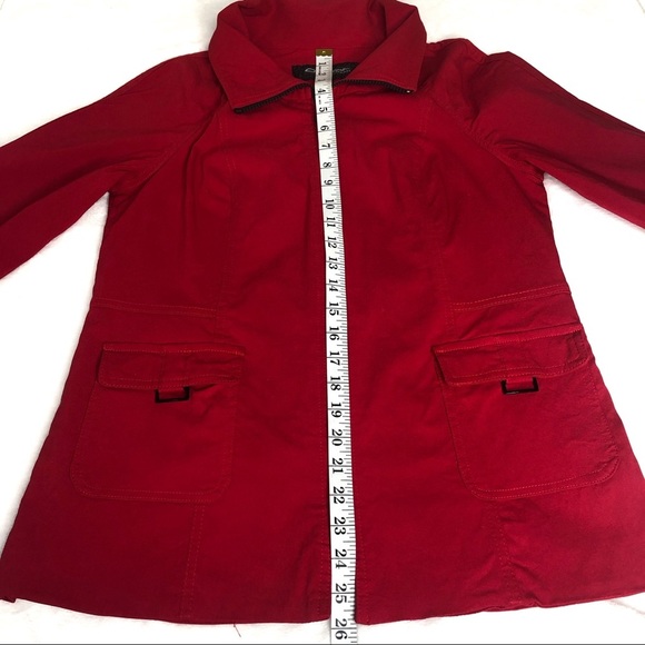 Cheryl Nash Windridge Jacket Women’s Zip Front Red Medium M - Picture 10 of 14
